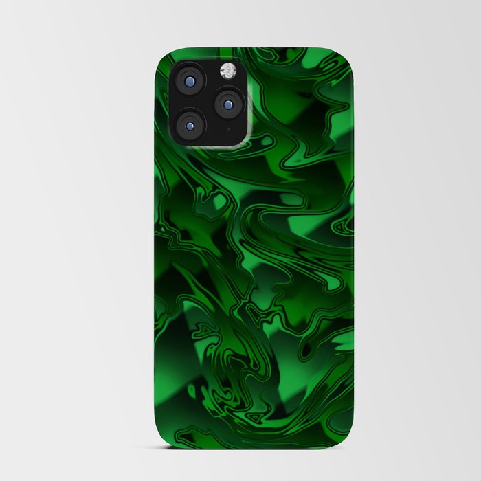 Emerald Green Chromatic Melt iPhone Card Case
