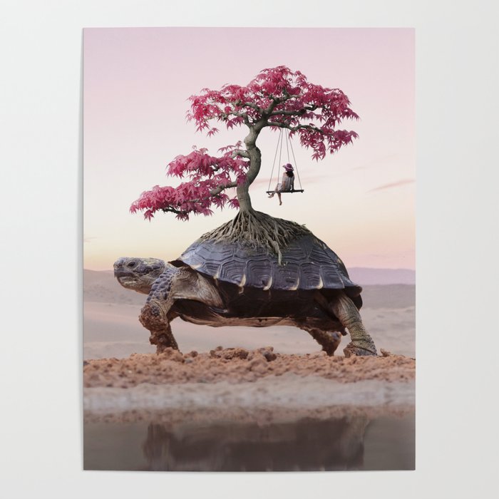 Bonsai Tortoise Poster