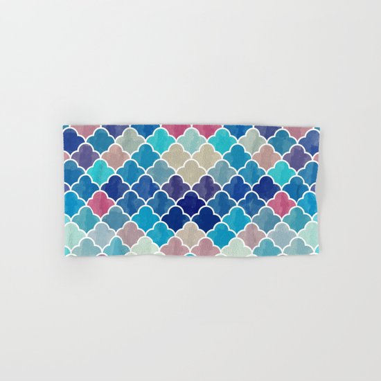 Watercolor Lovely Pattern VVXV Hand & Bath Towel