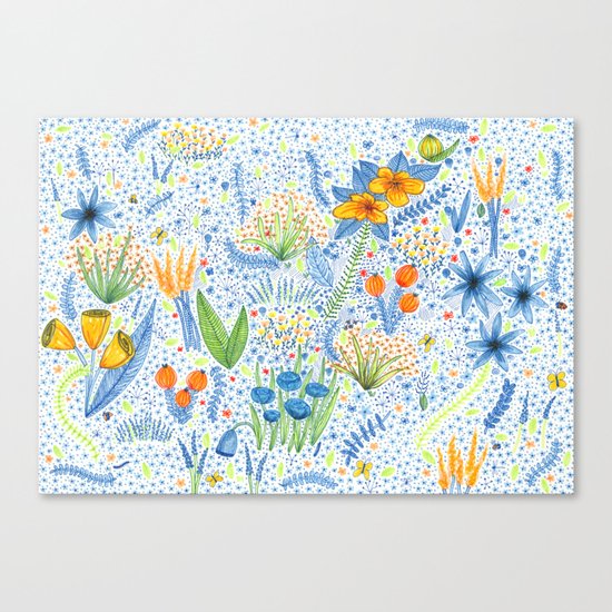 Flower garden Canvas Print