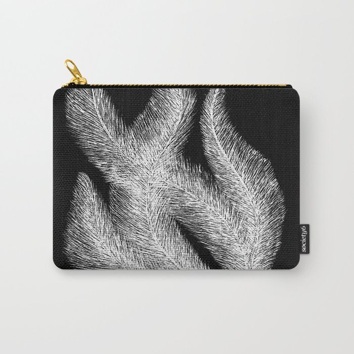 Fluffy Feathers Negative Carry-All Pouch