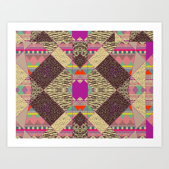 RETRO KALEIDOSKOPE Art Print