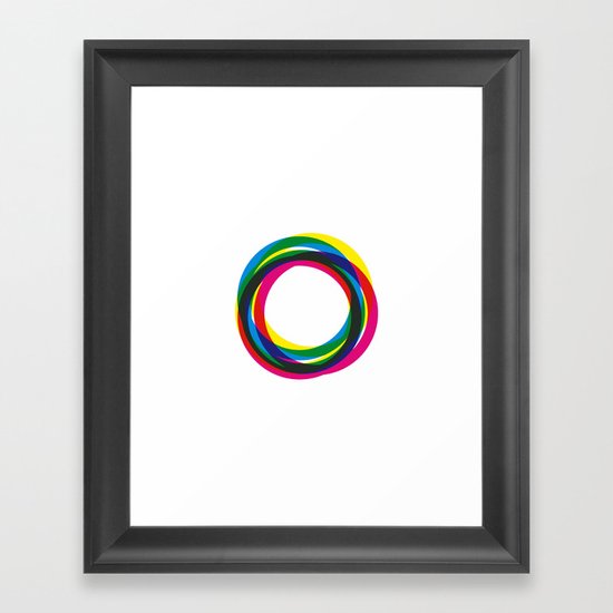 #69 Staring into the sun – Geometry Daily Framed Art Print