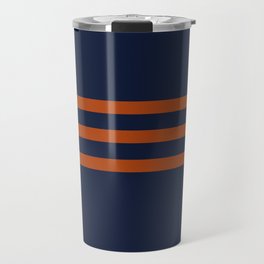 Orange retro horizontals Travel Mug