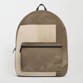 Watercolor Velvet - Beige Cream Tan Ivory Fabric Texture Backpack