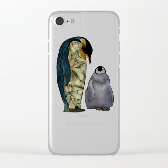 Emperor Penguins Clear iPhone Case