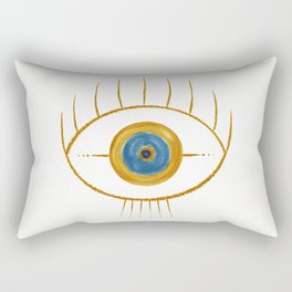 Devil Eye Oval Rectangular Pillow