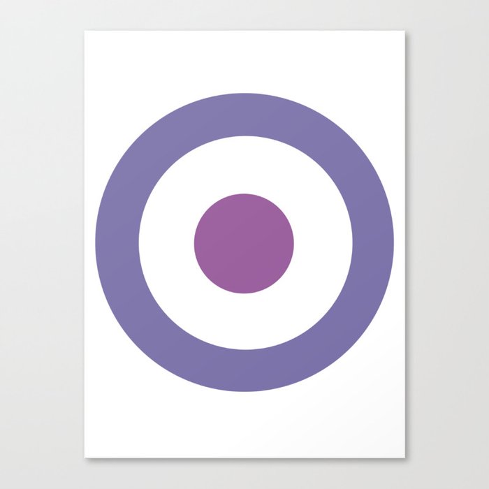 Purple Target Canvas Print