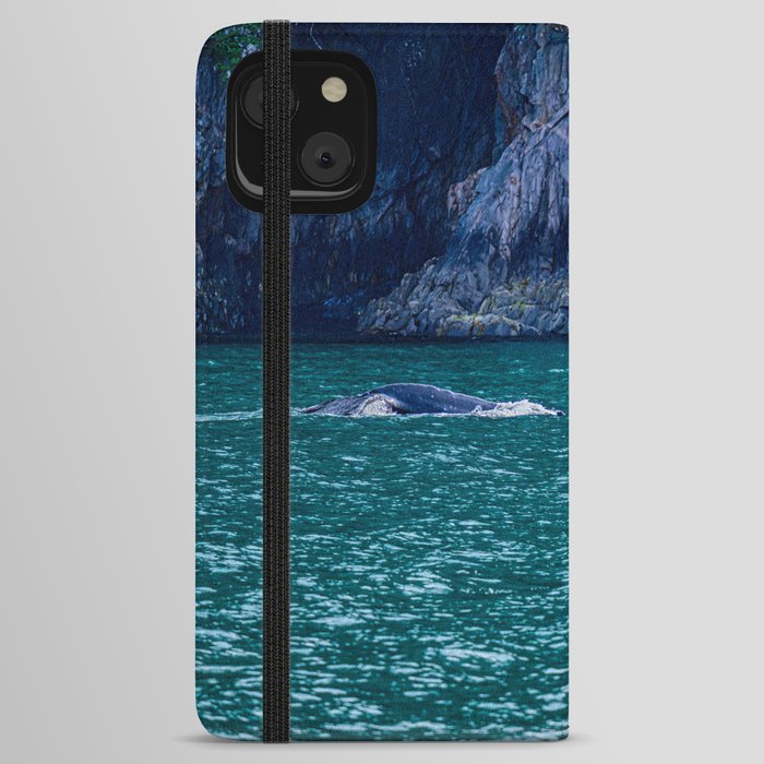 Whale Surfacing I, Resurrection Bay, Alaska iPhone Wallet Case