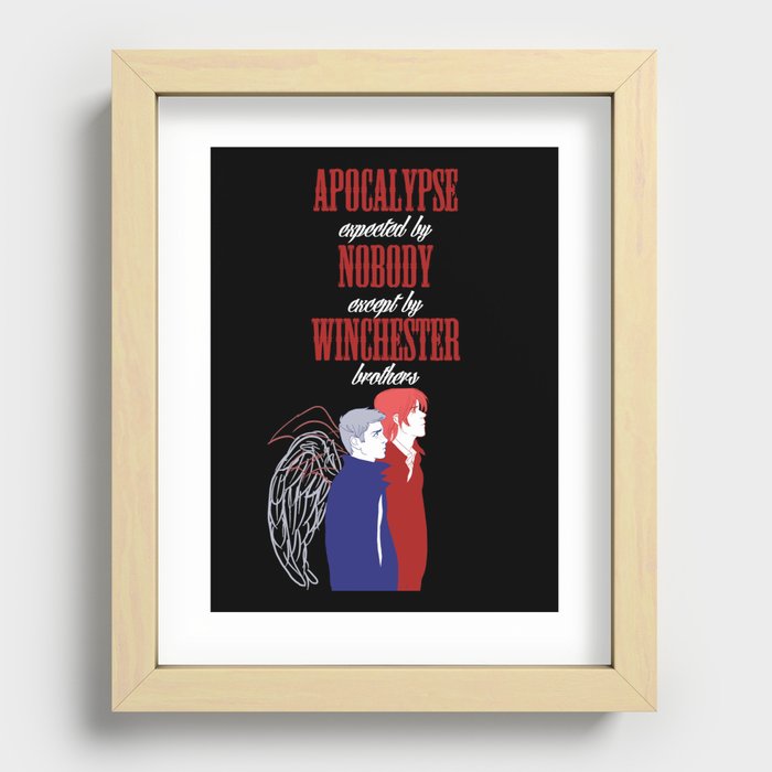 Nobody expects the Apocalypse Recessed Framed Print