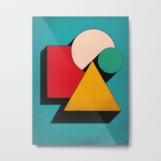 Shapeville Metal Print