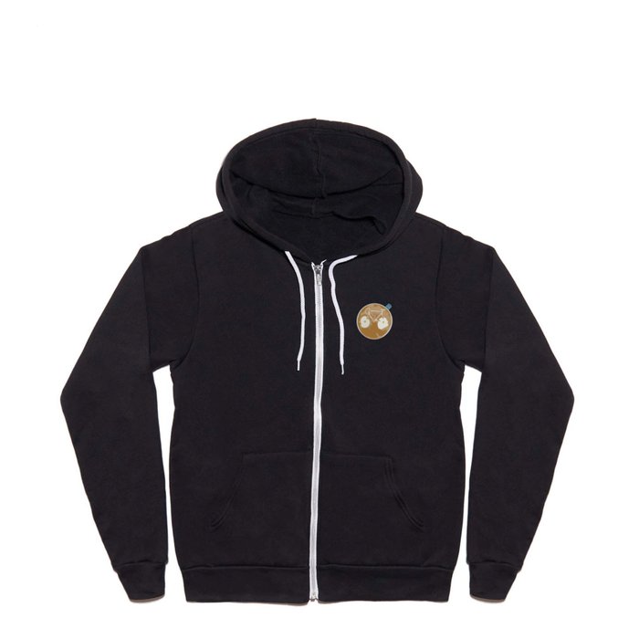 Cycling Latte Art Full Zip Hoodie