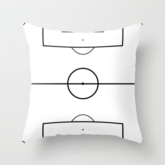 Soccer Field Throw Pillow