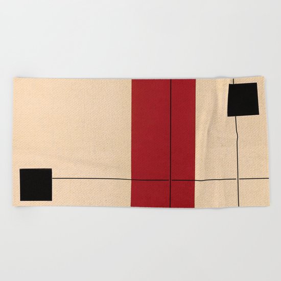 Simple Connections 2 Beach Towel