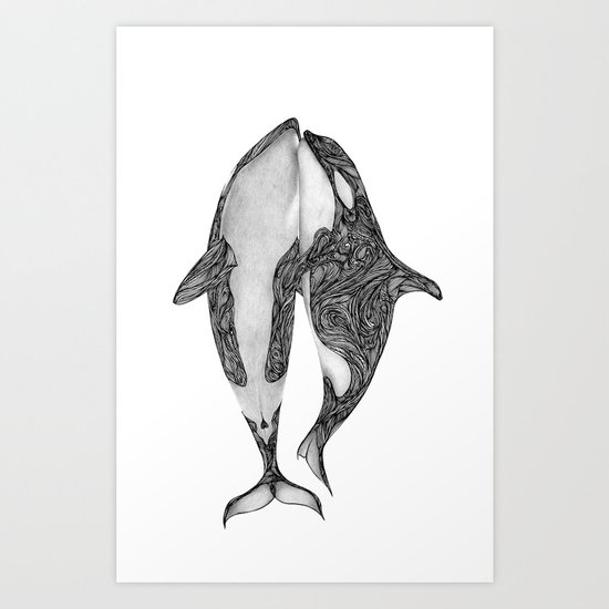 Killer Whales? Art Print