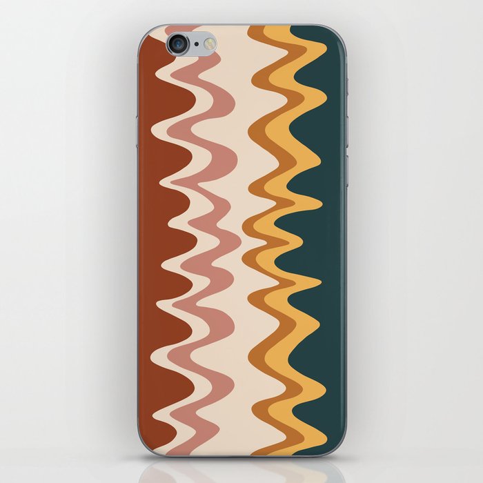 Wavy Stripes Abstract IV iPhone Skin