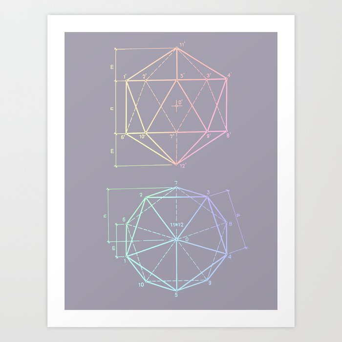 polyhedron 1 Art Print