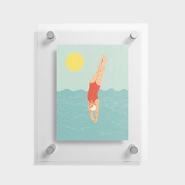 Swimmer Floating Acrylic Print