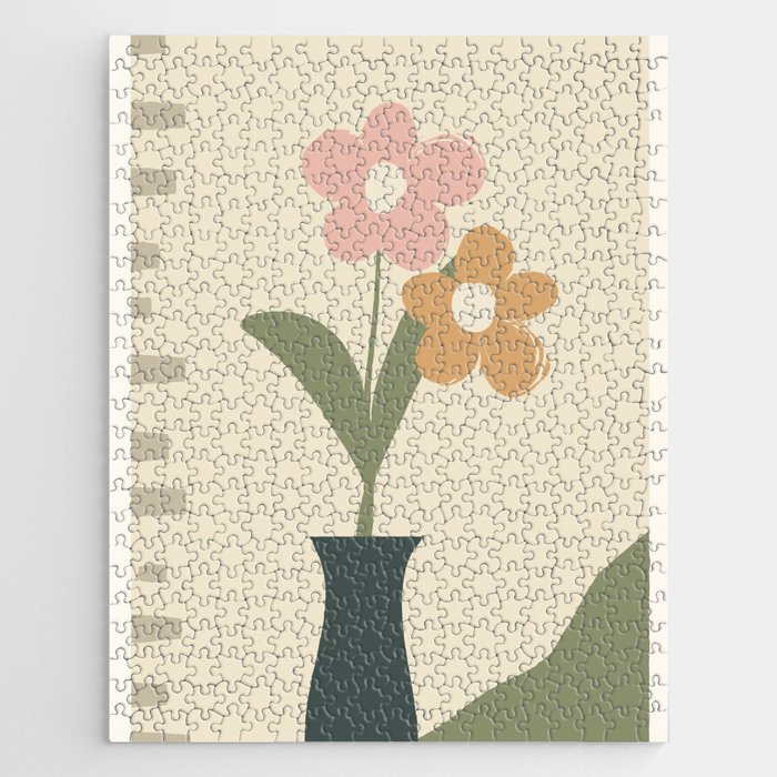 Couple of flowers in the vase Jigsaw Puzzle