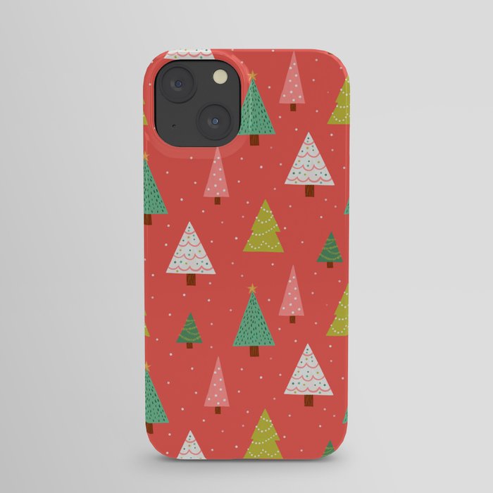 Holly Jolly Trees iPhone Case