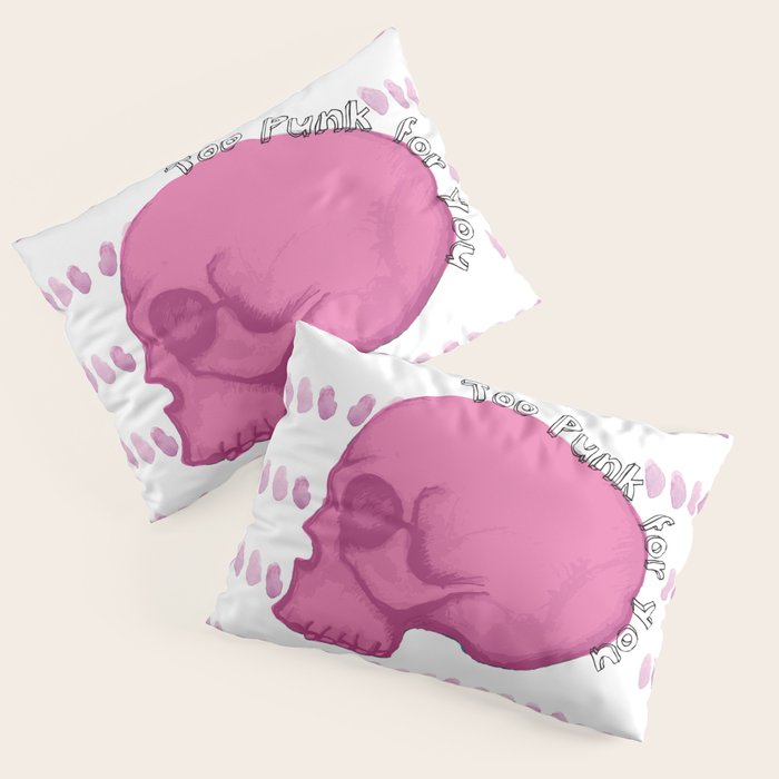 Skull Pillow Sham by Flippin Flamingo Society6