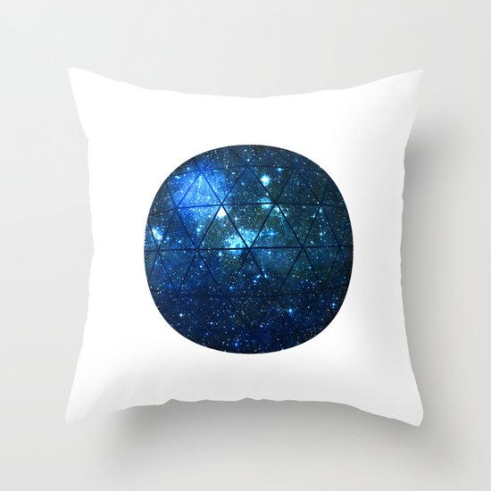 Star Geodesic Throw Pillow