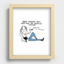 Jeans and a Cute Top Recessed Framed Print