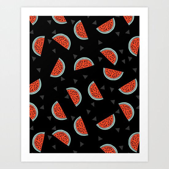 Watermelon by Andrea Lauren Art Print