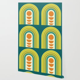 Retro Geometric Rising Arch Design 625 Wallpaper