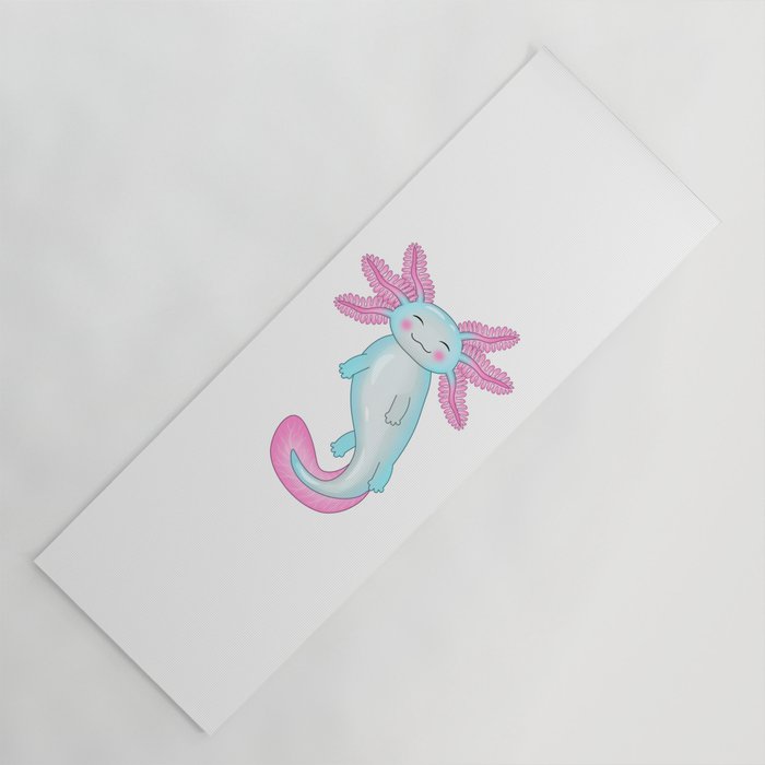 Cyan Axolotl Yoga Mat