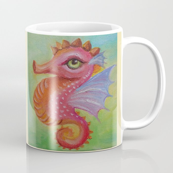 Baby Dragon Sea Horse Ice Cream Color Book Illustration For Kids