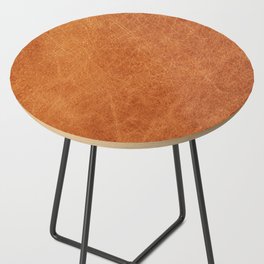 N91 - HQ Original Moroccan Camel Leather Texture Photography Side Table