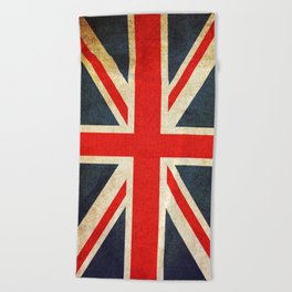 Vintage Union Jack British Flag Beach Towel