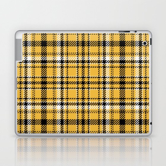 plaid to see you_yellow Laptop & iPad Skin