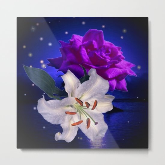 Magic Flowers Metal Print