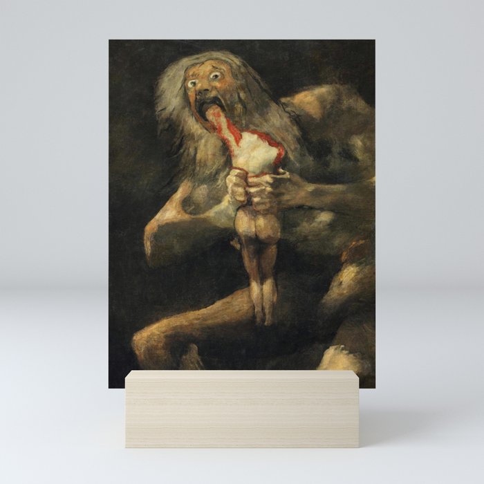 Saturn Devouring His Son - Francisco Goya Mini Art Print
