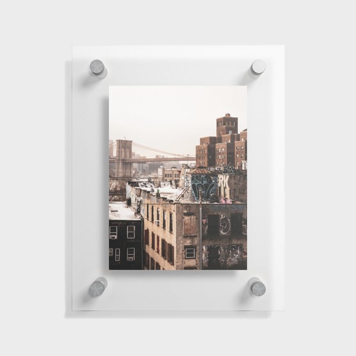 Brooklyn Bridge Views | New York City | Travel Photography Floating Acrylic Print