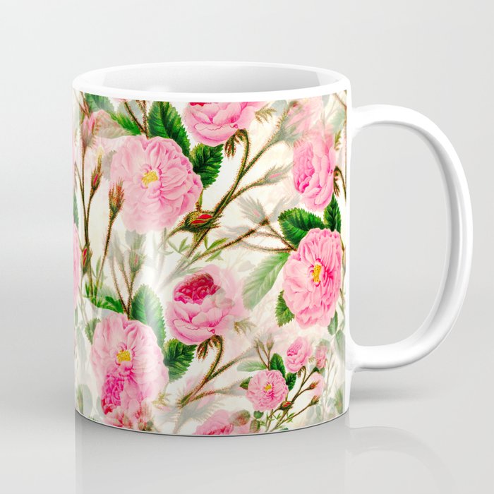 Watercolour flowers,vintage roses,floral,summer pattern Coffee Mug