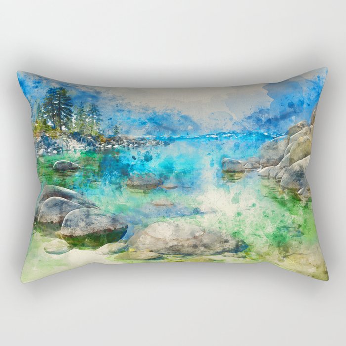 Lake Tahoe Rectangular Pillow