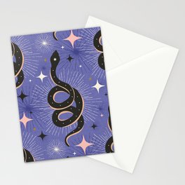 Slither Through The Stars Very Peri Stationery Card