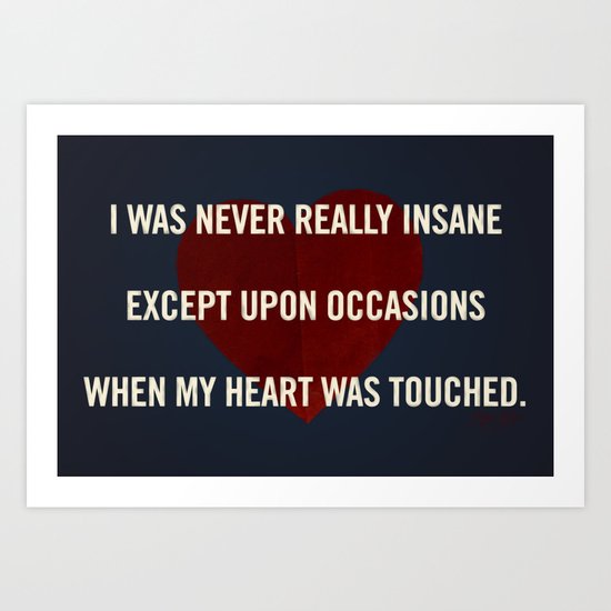 Insane Love Art Print