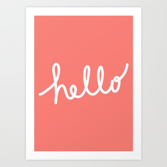 Hello Art Print