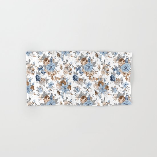 Floral Pattern Hand & Bath Towel