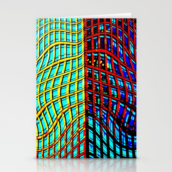 Collapsing Skyscraper Stationery Cards