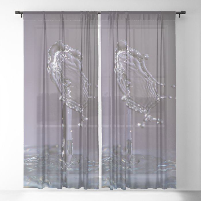 waterdrop #1904 Sheer Curtain