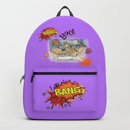 Cat's Halloween Backpack | Funny, Pastel, Cats, Illustration, Cat, Pets, Pet, Children, Kids, Joke 