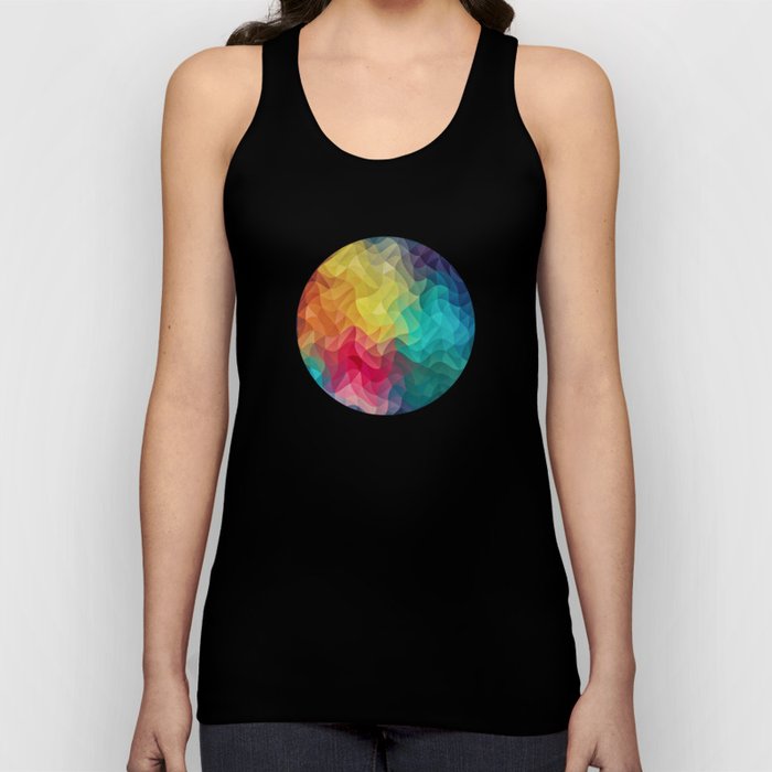 Abstract Color Wave Flash Tank Top
