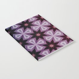 Black cross starburst Notebook