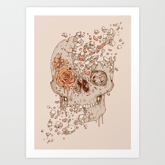 Disintegrate (A Violent Decay): The Fragile Intensity of Existence Art Print