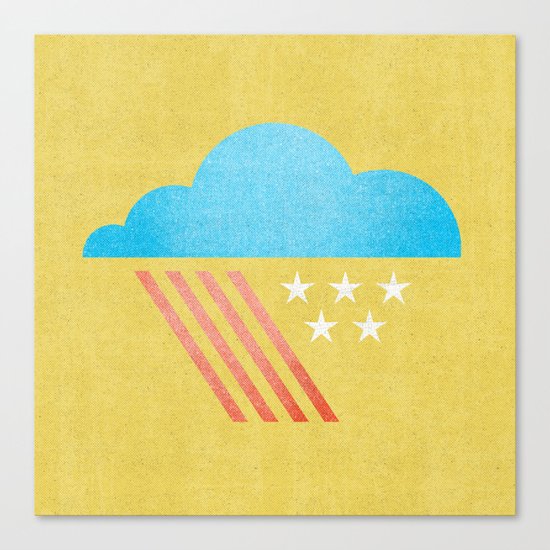 Patriotic Weather. Canvas Print